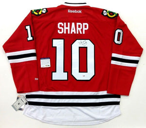 Patrick Sharp Signed Autographed Chicago Blackhawks Hockey Jersey (PSA/DNA COA)