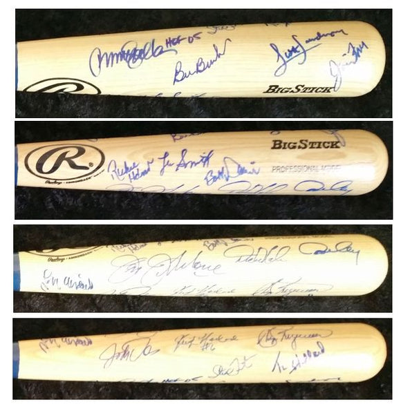 1984 Chicago Cubs Team Signed Autographed Rawlings BigStick Baseball Bat (SA COA)