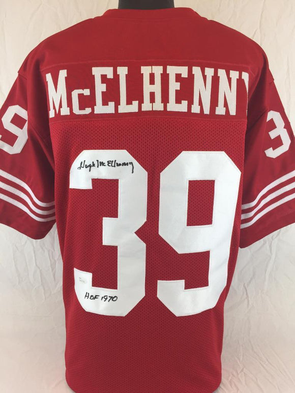 Hugh McElhenny Signed Autographed San Francisco 49ers Football Jersey (JSA COA)