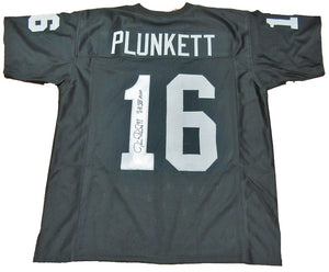 Jim Plunkett Signed Autographed Oakland Raiders Football Jersey (JSA COA)