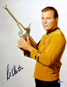 William Shatner Signed Autographed "Star Trek" Glossy 11x14 Photo (Beckett COA)