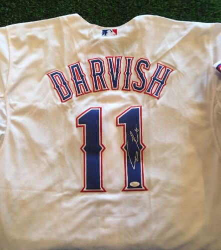 Yu Darvish Signed Autographed Texas Rangers Baseball Jersey (JSA COA)