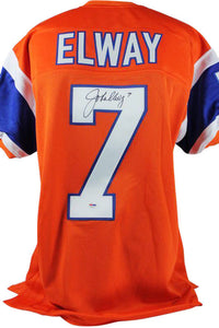 John Elway Signed Autographed Denver Broncos Football Jersey (JSA COA)