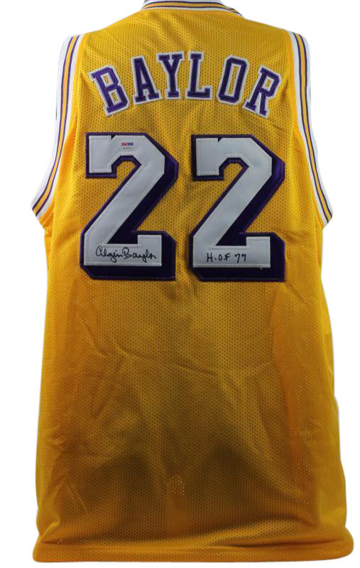Elgin Baylor Signed Autographed Los Angeles Lakers Basketball Jersey (PSA/DNA COA)