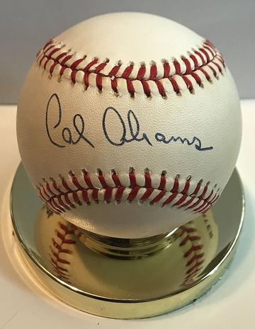 Cal Abrams Signed Autographed Official National League ONL Baseball (SA COA)