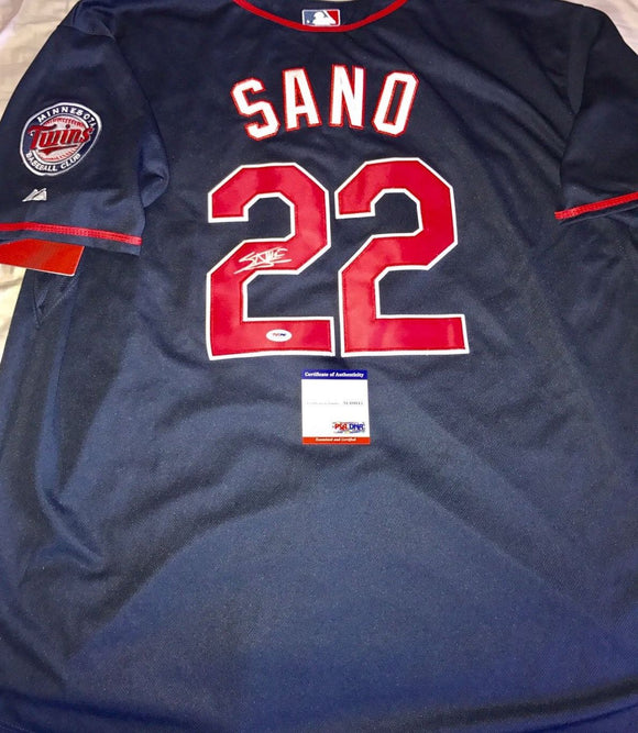 Miguel Sano Signed Autographed Minnesota Twins Baseball Jersey (PSA/DNA COA)
