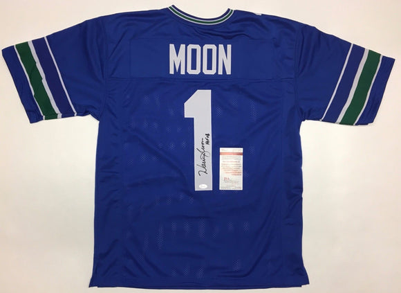 Warren Moon Signed Autographed Seattle Seahawks Football Jersey (JSA COA)