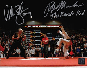 Ralph Macchio & William Zabka Signed Autographed "The Karate Kid" Glossy 8x10 Photo (ASI COA)