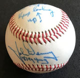 John Denny Signed Autographed "83 Cy Young" Official Minor League Baseball (SA COA)