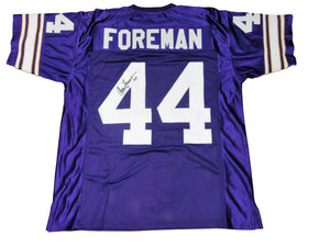 Chuck Foreman Signed Autographed Minnesota Vikings Football Jersey (JSA COA)