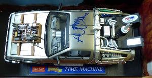 Michael J. Fox Signed Autographed "Back To The Future" Die-Cast DeLorean Car 1:18 Scale (PSA/DNA COA)