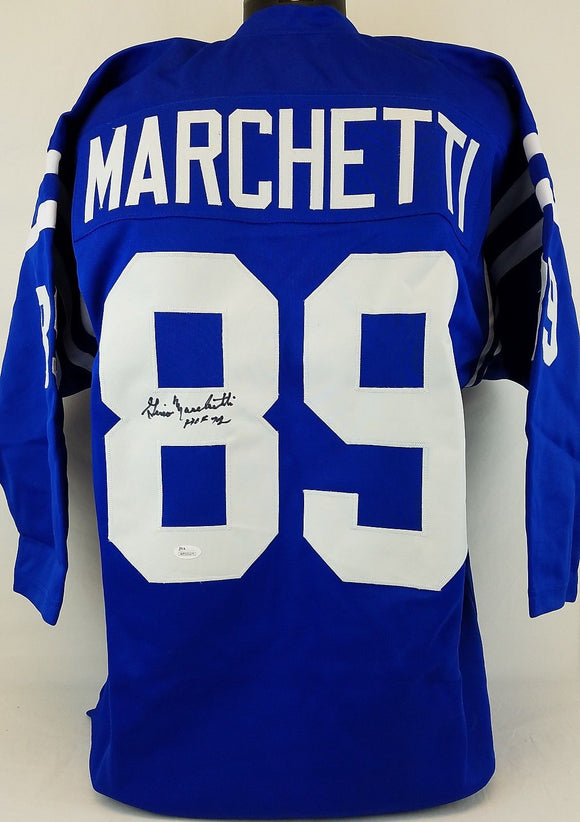 Gino Marchetti Signed Autographed Baltimore Colts Football Jersey (JSA COA)