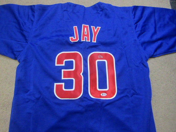 Jon Jay Signed Autographed Chicago Cubs Baseball Jersey (Beckett COA)