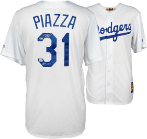 Mike Piazza Signed Autographed Los Angeles Dodgers Baseball Jersey (MLB Authenticated)