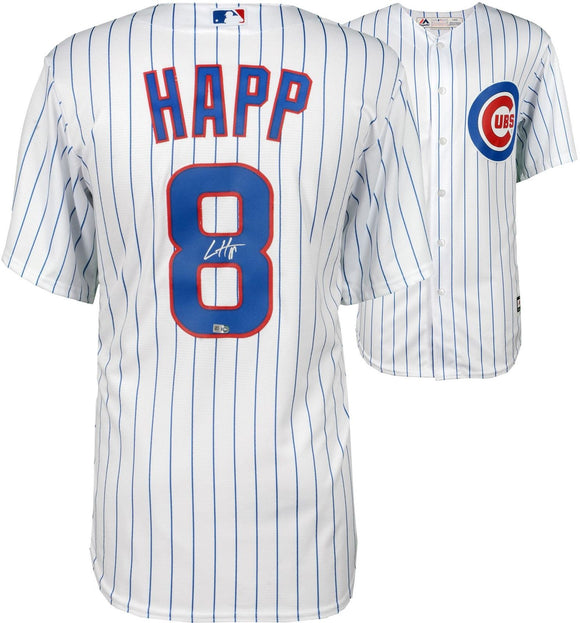 Ian Happ Signed Autographed Chicago Cubs Baseball Jersey (MLB Authenticated)