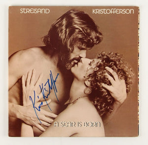 Kris Kristofferson Signed Autographed "A Star is Born" Record Album (JSA COA)