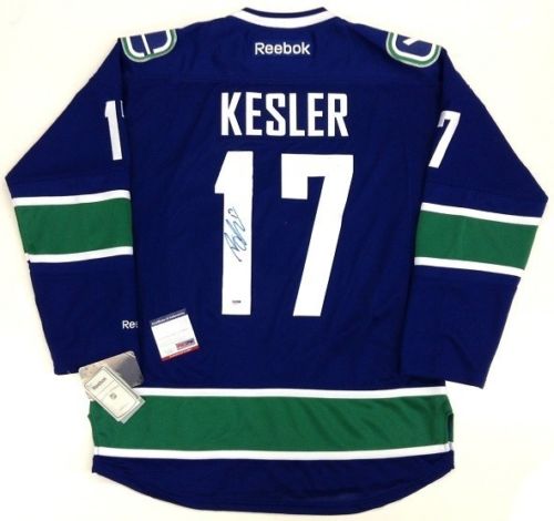 Ryan Kesler Signed Autographed Vancouver Canucks Hockey Jersey (PSA/DNA COA)