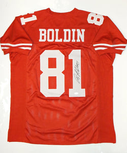 Anquan Boldin Signed Autographed San Francisco 49ers Football Jersey (JSA COA)