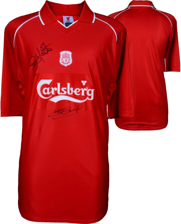 Steven Gerrard Signed Autographed Liverpool F.C. Soccer Jersey (Fanatics COA)
