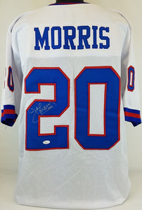 Joe Morris Signed Autographed New York Giants Football Jersey (JSA COA)