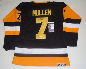 Joe Mullen Signed Autographed Pittsburgh Penguins Hockey Jersey (JSA COA)