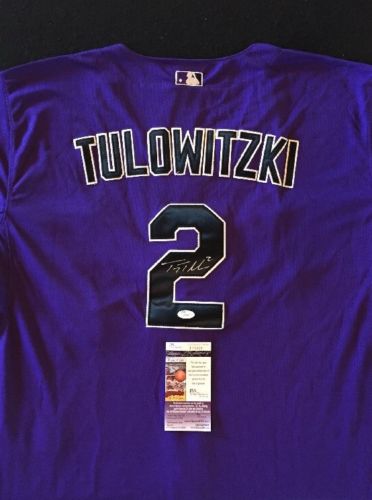 Troy Tulowitzki Signed Autographed Colorado Rockies Baseball Jersey (JSA COA)