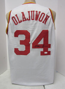 Hakeem Olajuwon Signed Autographed Houston Rockets Basketball Jersey (JSA COA)