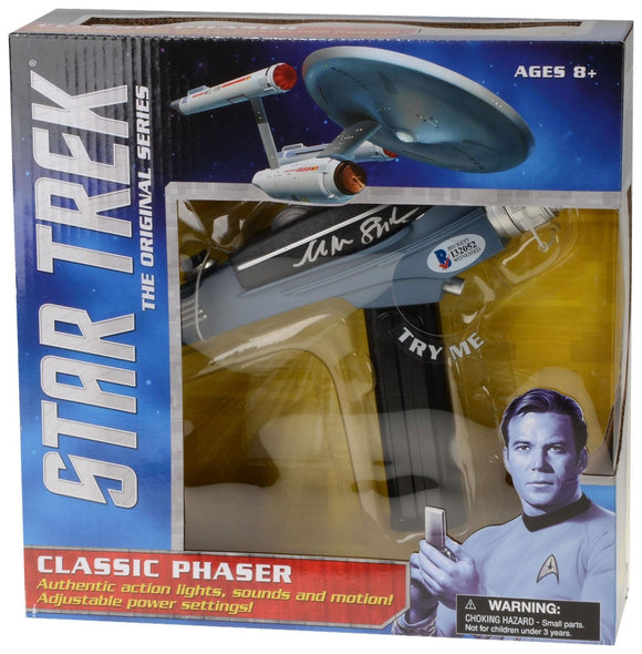 William Shatner Signed Autographed Star Trek Classic Phaser Toy (Beckett COA)