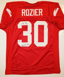 Mike Rozier Signed Autographed Nebraska Cornhuskers Football Jersey (JSA COA)