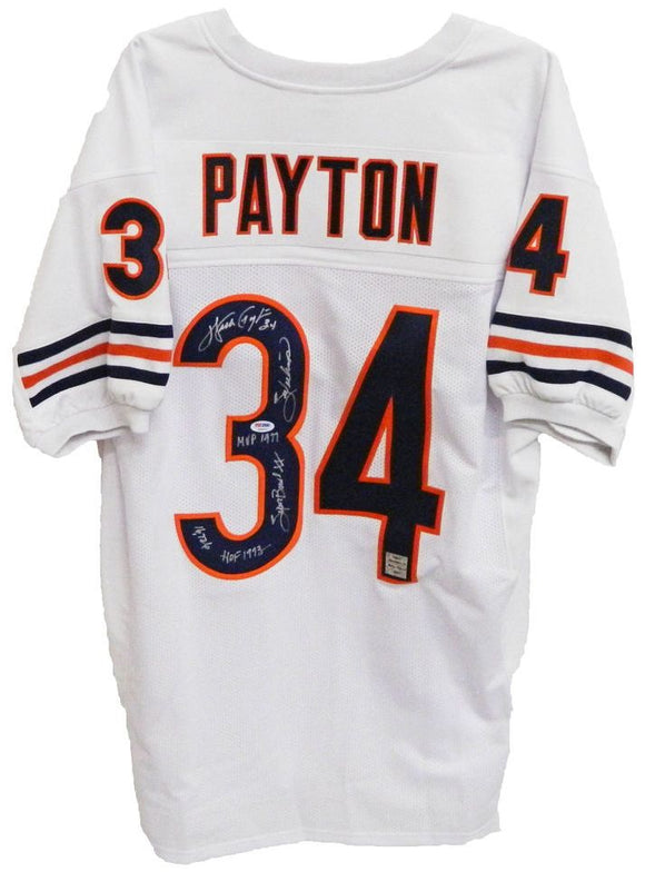 Walter Payton Signed Autographed Chicago Bears Football Jersey (PSA/DNA COA)