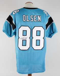 Greg Olsen Signed Autographed Carolina Panthers Football Jersey (JSA COA)