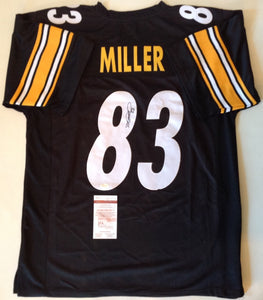 Heath Miller Signed Autographed Pittsburgh Steelers Football Jersey (JSA COA)