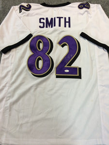 Torrey Smith Signed Autographed Baltimore Ravens Football Jersey (JSA COA)