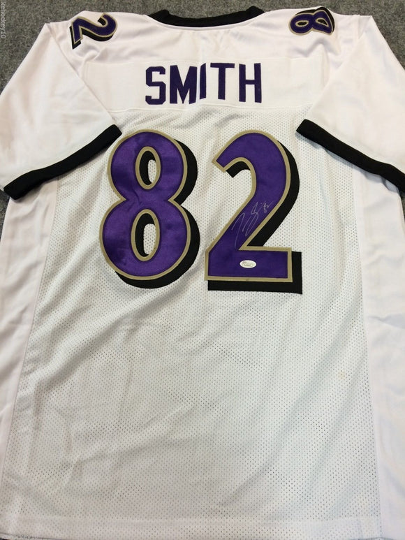 Torrey Smith Signed Autographed Baltimore Ravens Football Jersey (JSA COA)