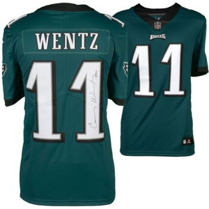 Carson Wentz Signed Autographed Philadelphia Eagles Football Jersey (Fanatics COA)