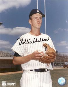 Rollie Sheldon Signed Autographed Glossy 8x10 Photo New York Yankees (SA COA)