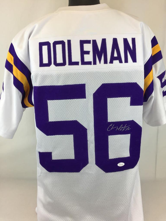 Chris Doleman Signed Autographed Minnesota Vikings Football Jersey (JSA COA)