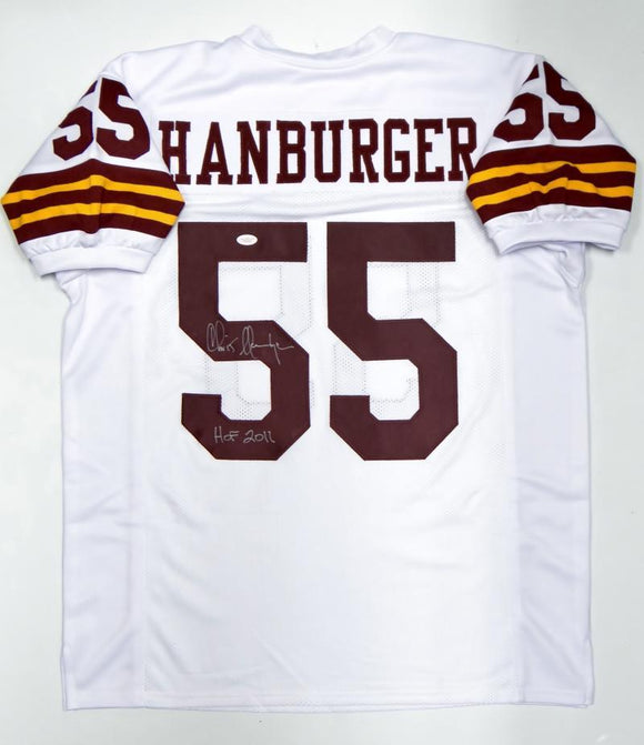 Chris Hanburger Signed Autographed Washington Redskins Football Jersey (JSA COA)