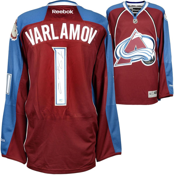 Semyon Varlamov Signed Autographed Colorado Avalanche Hockey Jersey (Fanatics COA)