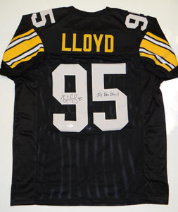 Greg Lloyd Signed Autographed Pittsburgh Steelers Football Jersey (JSA COA)