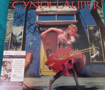 Cyndi Lauper Signed Autographed 