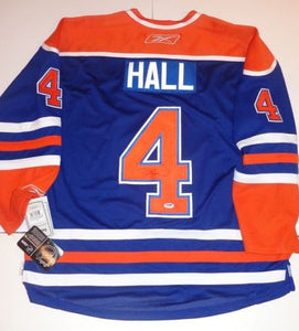 Taylor Hall Signed Autographed Edmonton Oilers Hockey Jersey (JSA COA)