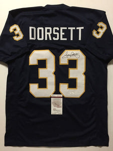 Tony Dorsett Signed Autographed Pittsburgh Panthers Football Jersey (JSA COA)