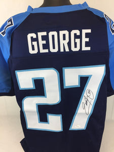 Eddie George Signed Autographed Tennessee Titans Football Jersey (JSA COA)