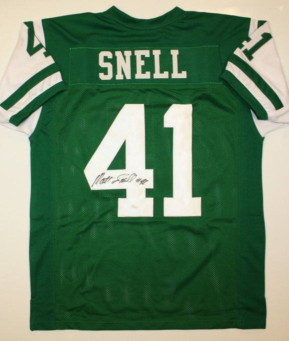 Matt Snell Signed Autographed New York Jets Football Jersey (JSA COA)