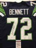 Michael Bennett Signed Autographed Seattle Seahawks Football Jersey (JSA COA)