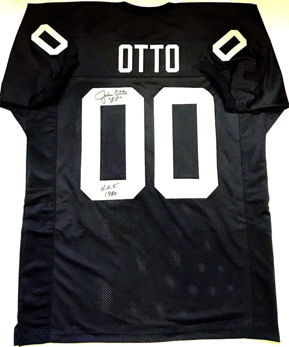 Jim Otto Signed Autographed Oakland Raiders Football Jersey (JSA COA)