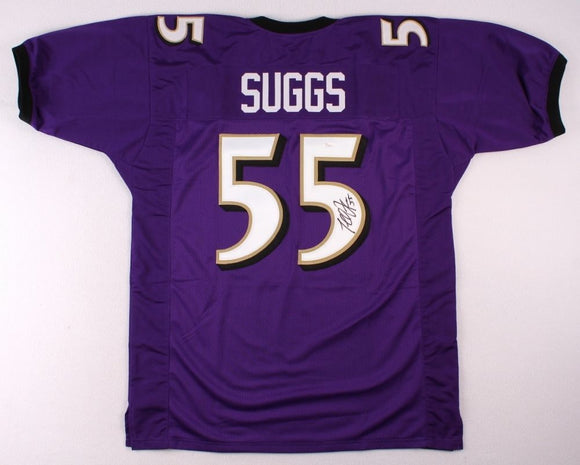 Terrell Suggs Signed Autographed Baltimore Ravens Football Jersey (JSA COA)