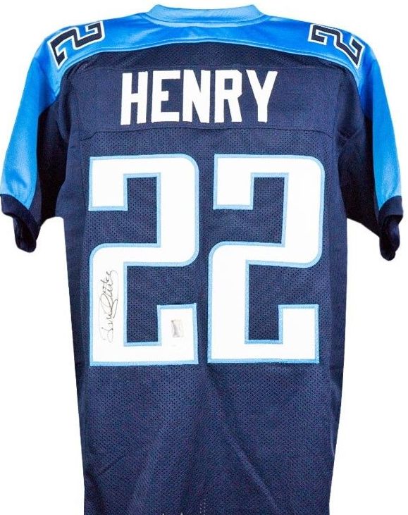 Derrick Henry Signed Autographed Tennessee Titans Football Jersey (JSA COA)