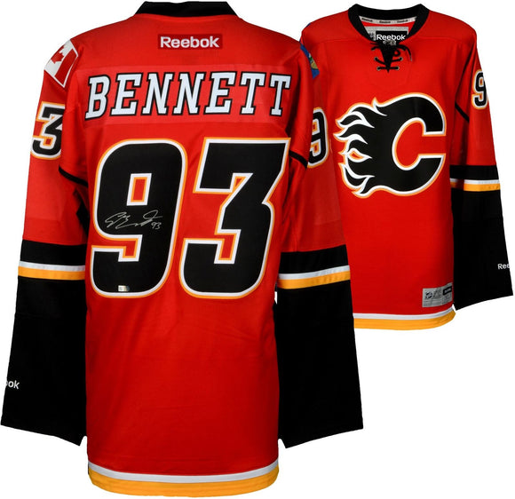 Sam Bennett Signed Autographed Calgary Flames Hockey Jersey (Fanatics COA)